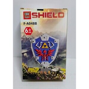 AOBIKSEY 18K SUPER SHIELD BREATH OF THE WILD BOTW SEALED 314 PC BUILDING BLOCKS